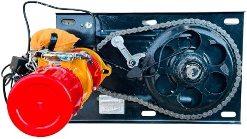 Rolling shutter motor with chain drive